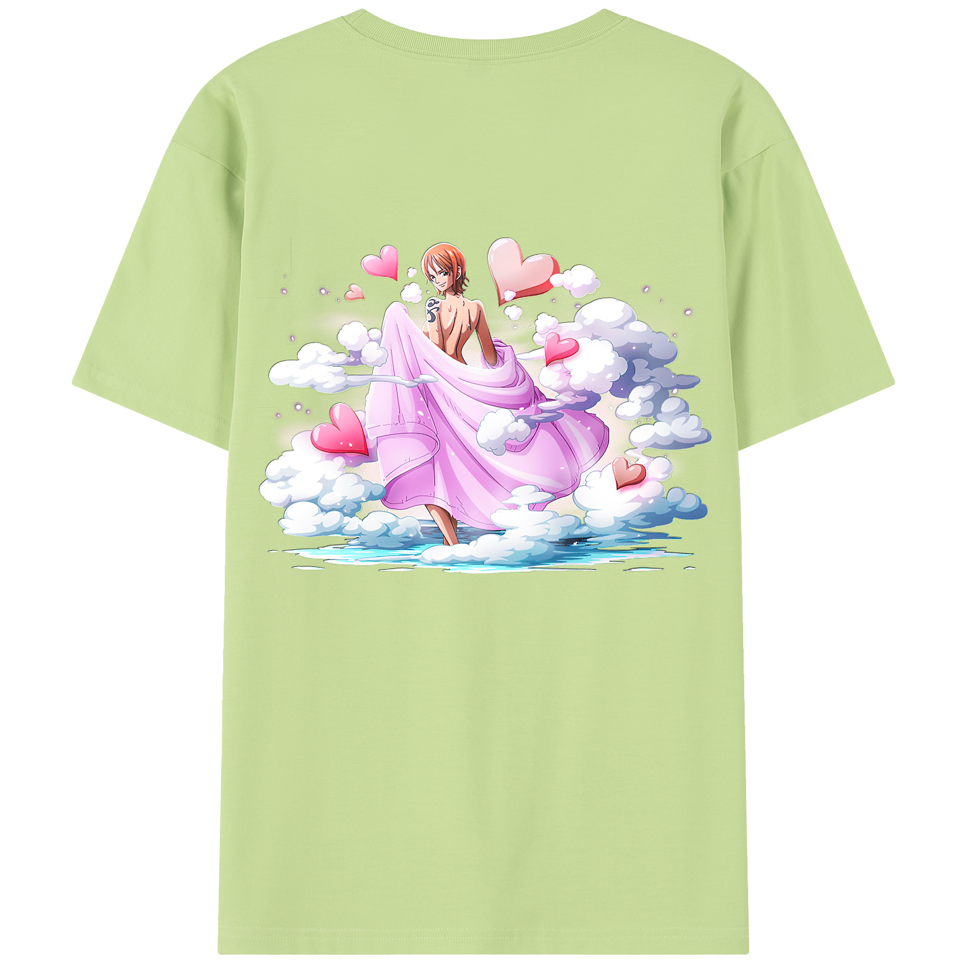 ワンピース ナミ ONE PIECE Nami 綿100％半袖Tシャツ（背面プリント）